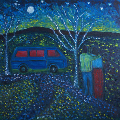 Moonlight - 
Oil on canvas - 60x60cm